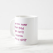 Hockey Player Girl Koffiemok (Voorkant links)