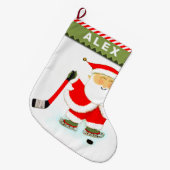 Hockey Player Grote Kerstsok (Voorkant (Hangend))