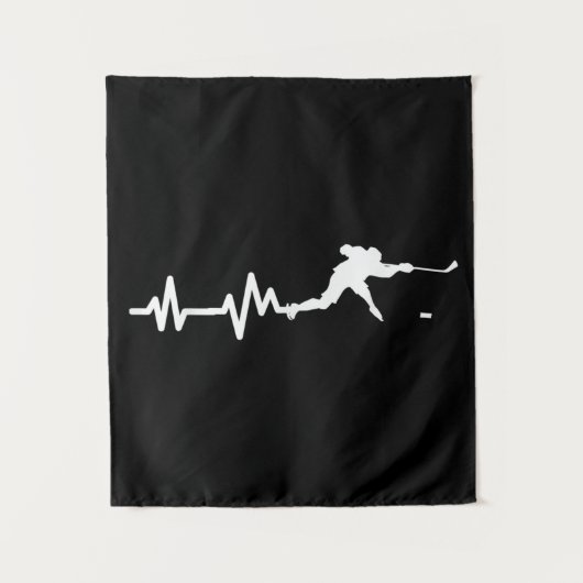 Hockey Player Hockey Ice Hockey Wandkleed (Voorkant)