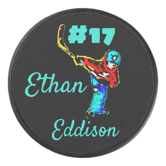 Hockey Player Hockey Puck (Voorkant)