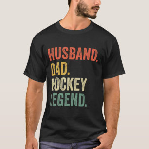 Hockey Player Husband Dad Hockey Legend Vintage T-shirt