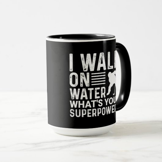 Hockey Player I Walt on Water Mok (Voorkant rechts)