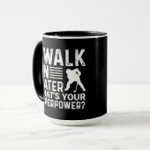 Hockey Player I Walt on Water Mok (Voorkant links)