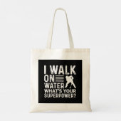 Hockey Player I Walt on Water Tote Bag (Achterkant)