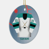 Hockey Player Jersey Ornament (Rechts)