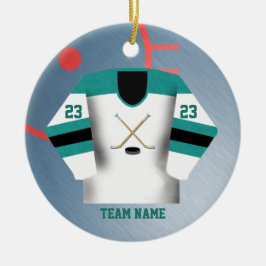 Hockey Player Jersey Ornament