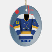 Hockey Player Jersey Ornament (Rechts)