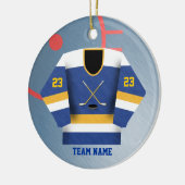 Hockey Player Jersey Ornament (Links)