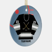Hockey Player Jersey Ornament (Rechts)