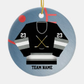 Hockey Player Jersey Ornament (Voorkant)