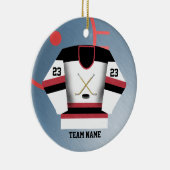 Hockey Player Jersey Ornament (Rechts)