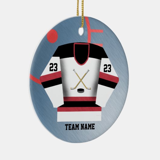 Hockey Player Jersey Ornament (Rechts)