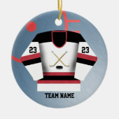 Hockey Player Jersey Ornament (Voorkant)