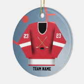 Hockey Player Jersey Ornament (Links)