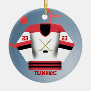 Hockey Player Jersey Ornament