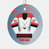Hockey Player Jersey Ornament (Links)