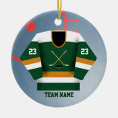 Hockey Player Jersey Ornament (Voorkant)