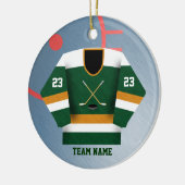 Hockey Player Jersey Ornament (Links)