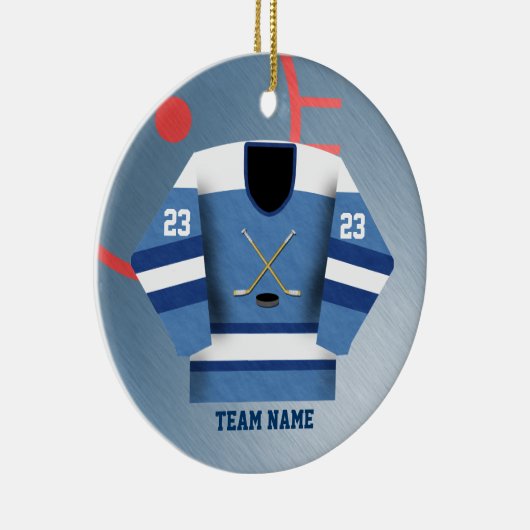 Hockey Player Jersey Ornament (Rechts)