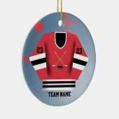 Hockey Player Jersey Ornament (Rechts)