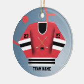Hockey Player Jersey Ornament (Links)