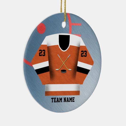 Hockey Player Jersey Ornament (Rechts)