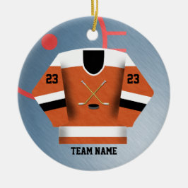 Hockey Player Jersey Ornament