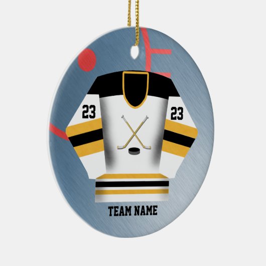 Hockey Player Jersey Ornament (Rechts)