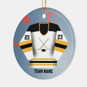 Hockey Player Jersey Ornament (Links)