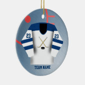 Hockey Player Jersey Ornament (Rechts)