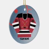 Hockey Player Jersey Ornament (Rechts)