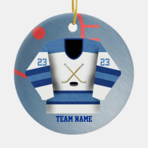 Hockey Player Jersey Ornament