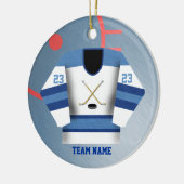 Hockey Player Jersey Ornament (Links)