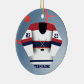 Hockey Player Jersey Ornament (Rechts)
