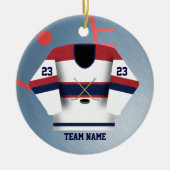 Hockey Player Jersey Ornament (Voorkant)