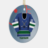Hockey Player Jersey Ornament (Rechts)