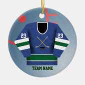 Hockey Player Jersey Ornament (Voorkant)