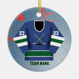 Hockey Player Jersey Ornament