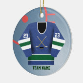 Hockey Player Jersey Ornament (Links)