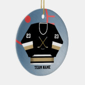 Hockey Player Jersey Ornament (Rechts)