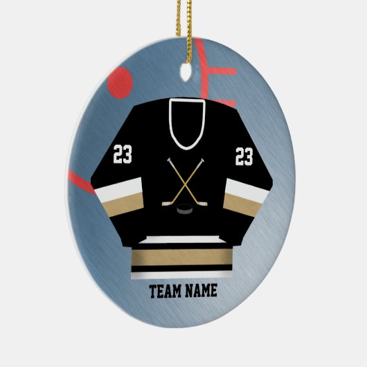 Hockey Player Jersey Ornament (Rechts)