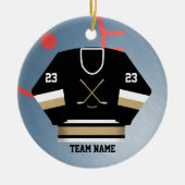 Hockey Player Jersey Ornament (Voorkant)