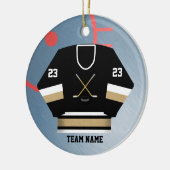 Hockey Player Jersey Ornament (Links)