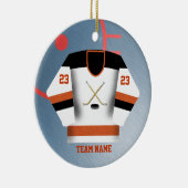 Hockey Player Jersey Ornament (Rechts)