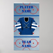 Hockey Player Jersey Poster (Voorkant)