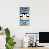 Hockey Player Jersey Poster (Thuiskantoor)
