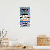 Hockey Player Jersey Poster (Keuken)