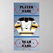 Hockey Player Jersey Poster (Voorkant)