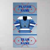 Hockey Player Jersey Poster (Voorkant)