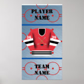 Hockey Player Jersey Poster (Voorkant)
